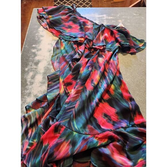 Jason Wu Spring 2016 Runway 100% Silk Halter Neck Ruffle dress size 4 - Picture 4 of 5